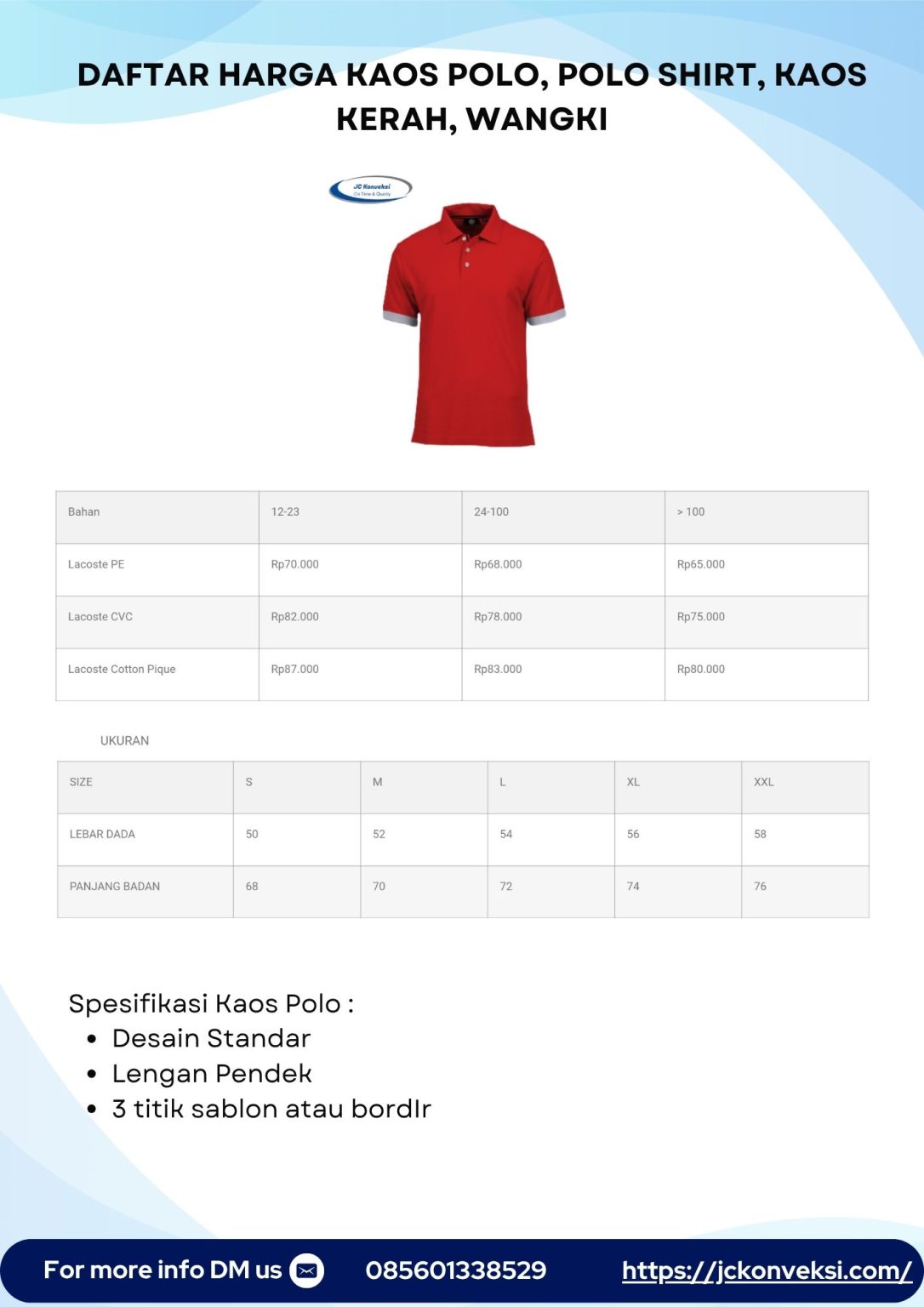 Konveksi Kaos Poloshirt Bandung